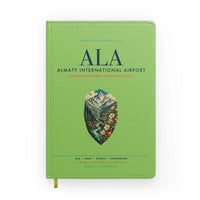 Thumbnail for Almaty International Airport (ALA) design on light green notebook