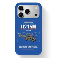 Thumbnail for Airbus H215M design on blue magsafe iphone case, for iPhone 17 Pro