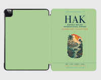 Thumbnail for Haikou Meilan International Airport (HAK) design on light green ipad tablet case