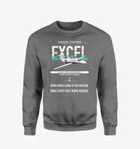 Thumbnail for Cessna Citation Excel design on gray sweatshirt