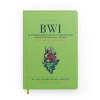 Thumbnail for Baltimore-Washington International Thurgood Marshall Airport (BWI) design on light green notebook