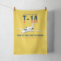 Thumbnail for T-1A Jayhawk Advanced Jet Trainer design on yellow towel