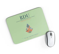 Thumbnail for Raleigh-Durham International Airport (RDU) design on light green rectangle mouse pad