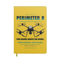 Thumbnail for Skyfront Perimeter 8 design on yellow notebook