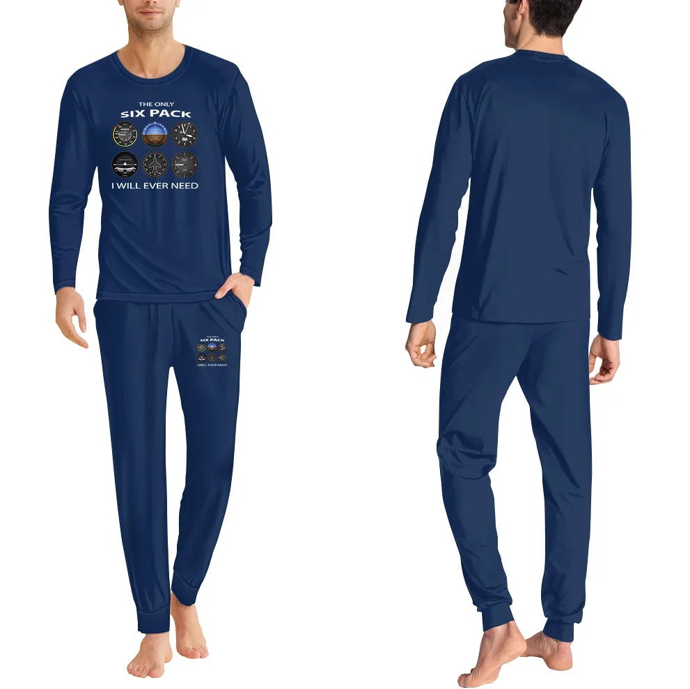 The Only Six Pack I Will Ever Need men pajamas - Dark Blue