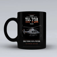 Thumbnail for Leonardo TH-73A Thrasher design on black ceramic mug, double-side print
