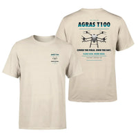 Thumbnail for DJI Agras T100 design on beige t shirt