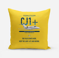Thumbnail for Cessna Citation CJ1+ design on yellow pillow