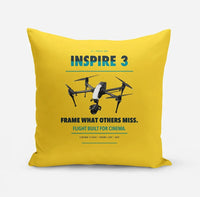 Thumbnail for DJI Inspire 3 design on yellow pillow