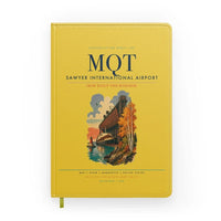 Thumbnail for Sawyer International Airport (MQT) design on yellow notebook