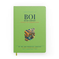Thumbnail for Boise Airport (BOI) design on light green notebook