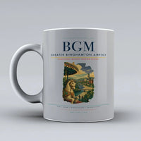 Thumbnail for Greater Binghamton Airport (BGM) airport code design on light gray ceramic mug