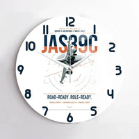 Thumbnail for Saab JAS 39C Gripen design on white no frame wall clock