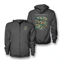 Thumbnail for VINTAGE G4043 - The Gold Rush Wings - Premium Zipped Hoodie design on darkgray