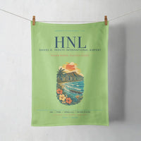 Thumbnail for Honolulu Daniel K. Inouye International Airport (HNL) design on light green towel