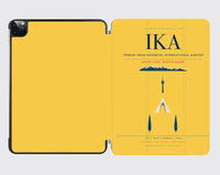 Thumbnail for Tehran Imam Khomeini International Airport (IKA) design on yellow ipad tablet case