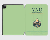 Thumbnail for Vilnius Airport (VNO) design on light green ipad tablet case