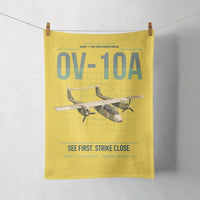Thumbnail for OV-10A Bronco design on yellow towel