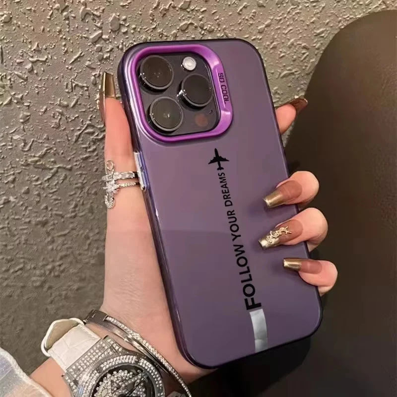 Aircraft Diagonal Laser Hard iPhone Case - view 3