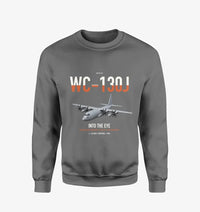 Thumbnail for WC-130J Hurricane Hunter design on gray sweatshirt