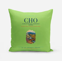 Thumbnail for Charlottesville–Albemarle Airport (CHO) design on light green pillow