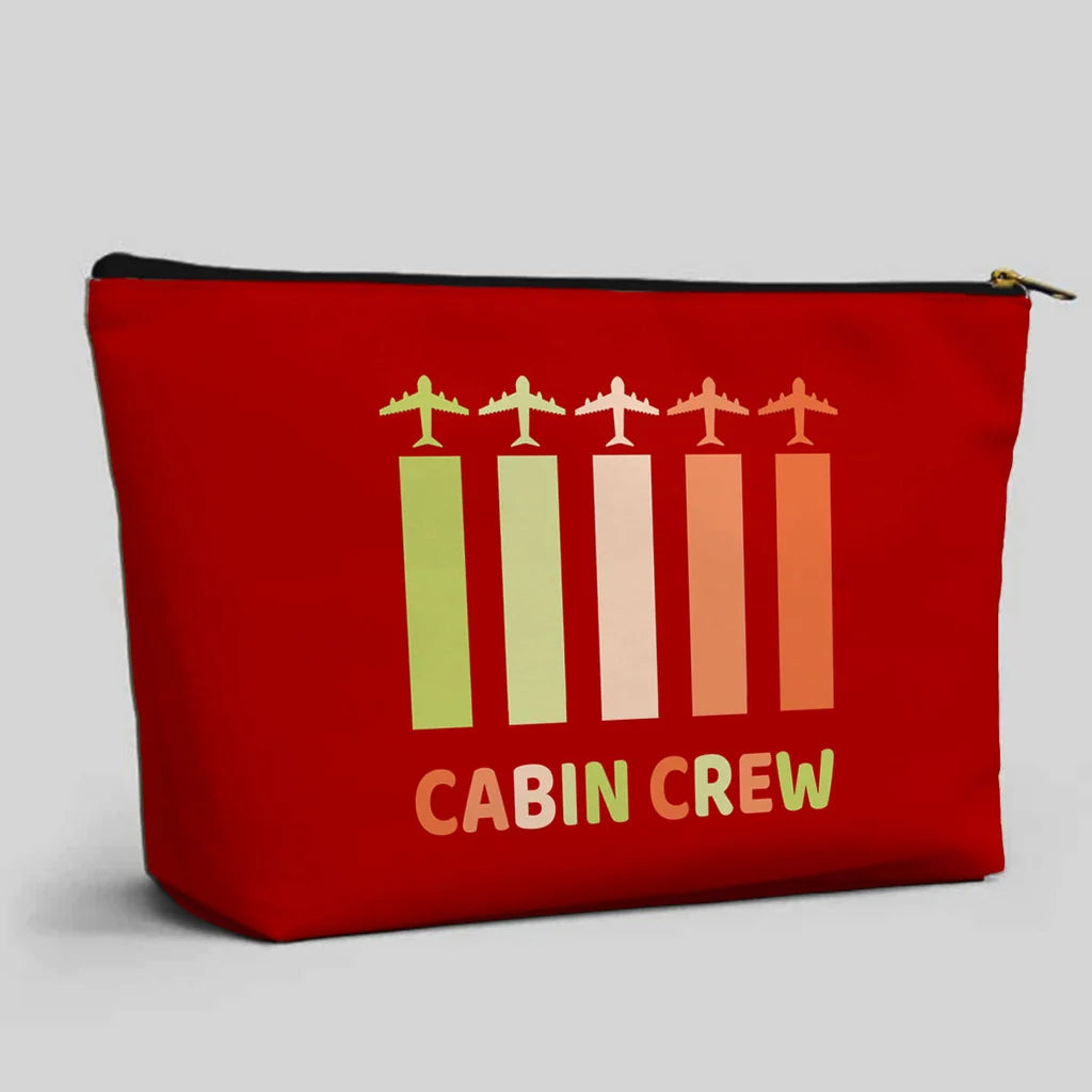 Colourful Cabin Crew Zipper Pouch - view 3