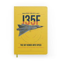 Thumbnail for Saab J 35F Draken design on yellow notebook