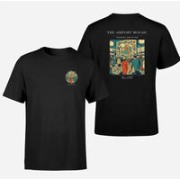Thumbnail for VINTAGE G4132 - The Airport Mosaic - Double-Side T-Shirt design on black double side t shirt
