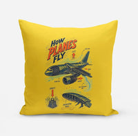 Thumbnail for How Planes Fly V2 design on yellow pillow