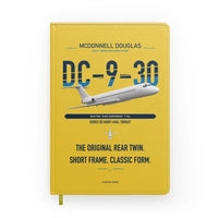 Thumbnail for McDonnell Douglas DC-9-30 design on yellow notebook