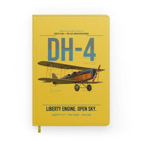 Thumbnail for Airco DH-4 Liberty Plane design on yellow notebook