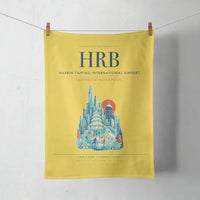 Thumbnail for Harbin Taiping International Airport (HRB) design on yellow towel