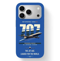 Thumbnail for Boeing 707-320C design on blue magsafe iphone case
