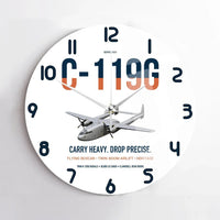 Thumbnail for C-119G Flying Boxcar design on white no frame wall clock