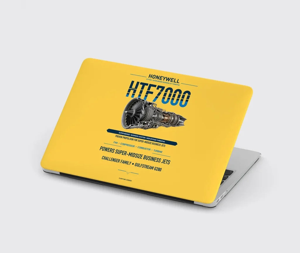 HTF7000 design on yellow MacBook case