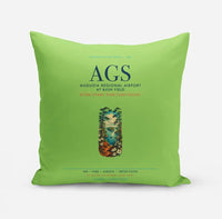 Thumbnail for Augusta Regional Airport at Bush Field (AGS) design on light green pillow