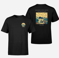 Thumbnail for VINTAGE G4517 - The Desert Landing Ground - Double-Side T-Shirt design on black double side t shirt