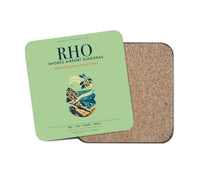 Thumbnail for Rhodes Airport Diagoras (RHO) design on light green 1 piece coaster