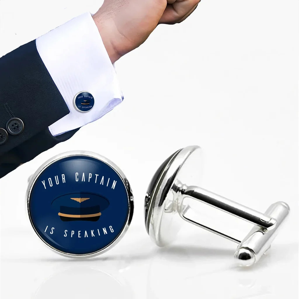Your Captain Is Speaking Cuff Links - view 3