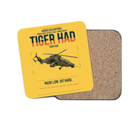 Thumbnail for Airbus Helicopters Tiger HAD design on yellow 1 piece coaster