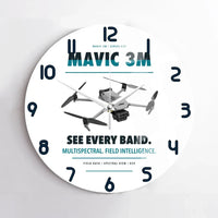 Thumbnail for DJI Mavic 3 Multispectral design on white no frame wall clock