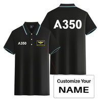 Thumbnail for Customisable Airbus A350 Polo Shirt - view 3