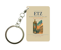 Thumbnail for Metz–Nancy–Lorraine Airport (ETZ) design on beige key chain