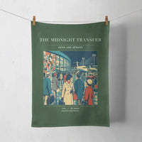 Thumbnail for VINTAGE G4117 - The Midnight Transfer - Designed Towels design on darkgreen
