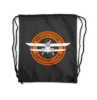 Thumbnail for Ready for Departure Drawstring Bag - view 3