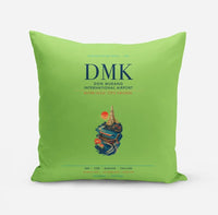 Thumbnail for Don Mueang International Airport Bangkok (DMK) design on light green pillow