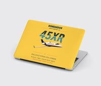 Thumbnail for Bombardier Learjet 45XR design on yellow MacBook case