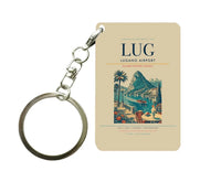Thumbnail for Lugano Airport (LUG) design on beige key chain