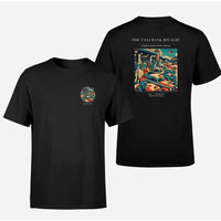 Thumbnail for VINTAGE G4376 - The Taxi Rank Rivalry - Double-Side T-Shirt design on black double side t shirt