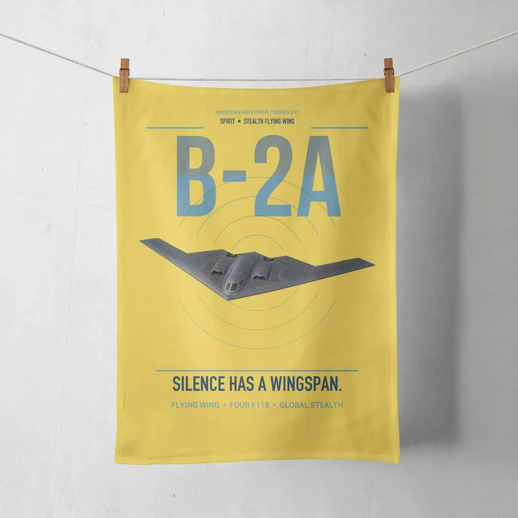 B-2A Spirit design on yellow towel